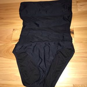 Mossimo strapless black mesh one piece!